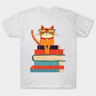 Bookish Cat T-Shirt